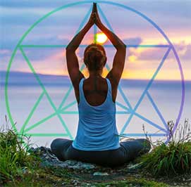Reiki Healing and Chakra Balancing - Sitting Overlooking The Sea Doing Yoga