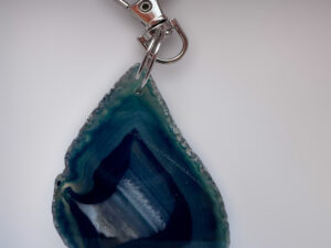 Agate Keyring Blue