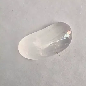 A single Girasol Sunflower Quartz Tumbled and Polished Stone
