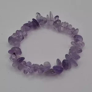 Amethyst Stone Chip Bracelet